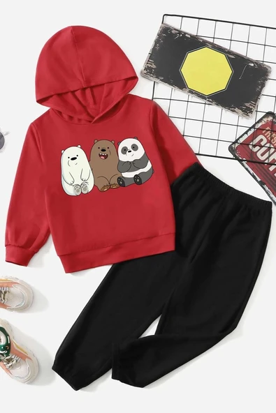 Çocuk Kafadar Ayılar Eşofman Takımı - Resim 5