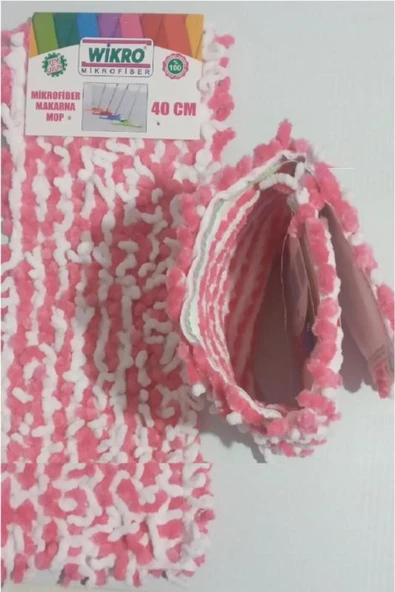 WİKRO Wikro 1 Adet Mikrofiber Makarna Mop 40 Cm - 3