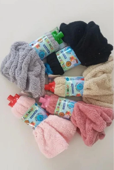 Color 5 Adet Mop Havlu Paspas Mop Yedek Ucu - Resim 2