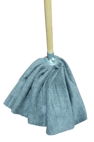 WİKRO 1 Adet Mop 1 Adet Ahşap Sapı ile takım Mikrofiber Mop Paspas Gri