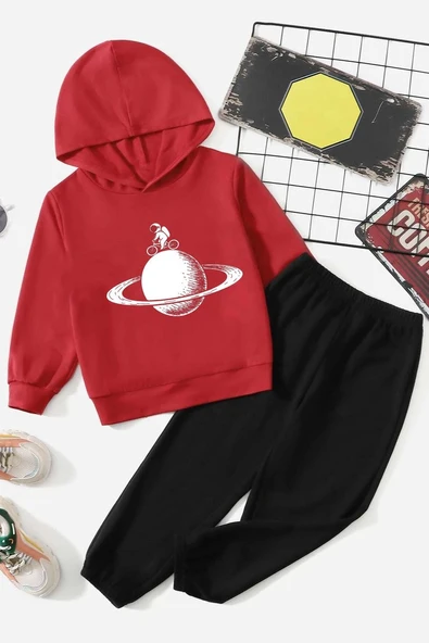 Çocuk Astronaut Rides Eşofman Takımı - Resim 3