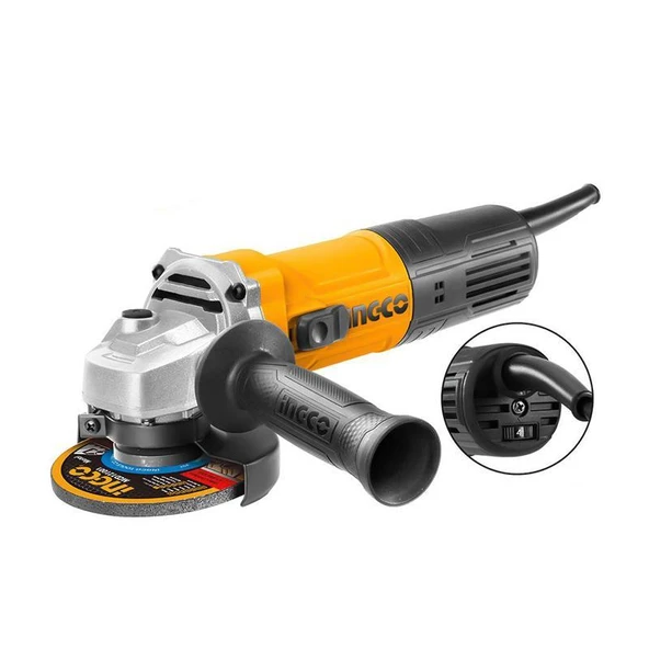 İngco Endüstriyel Elektrikli Avuç Taşlama Makinası 125 mm 900W ING-AG900285