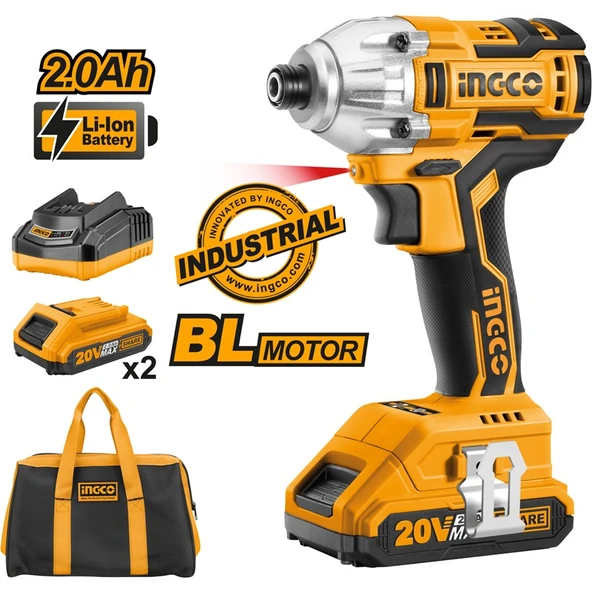 İngco Cırlı2002 Li-ion Akülü Vidalama 1/4" 20v 2.0ah