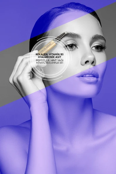 BİOXCİN Kaş ve Kirpik Serumu - Kolajen Hyaluronik Asit Hint Yağı Keratin Peptidleri B5 Biocomplex B11 - 7