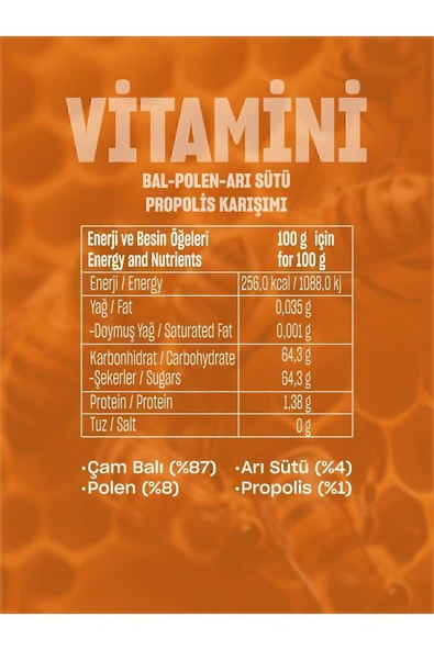 TALYA Vitamini Bal-polen-arı Sütü-propolis Karışımı (ÇOCUKLAR IÇİN) 230 gr - 2