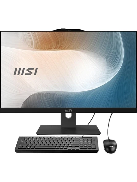 MSI MODERN AM242P 12M-1250EU 23.8 FHD 16:9 (1920X1080) I5-1235U 8GB DDR4 512GB SSD W11 SIYAH AIO PC
