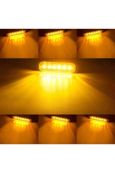 2 Adet . 12-24 Volt Uyumlu Tek Sıra Kendinden Modüllü Çkarlı Led Lamba