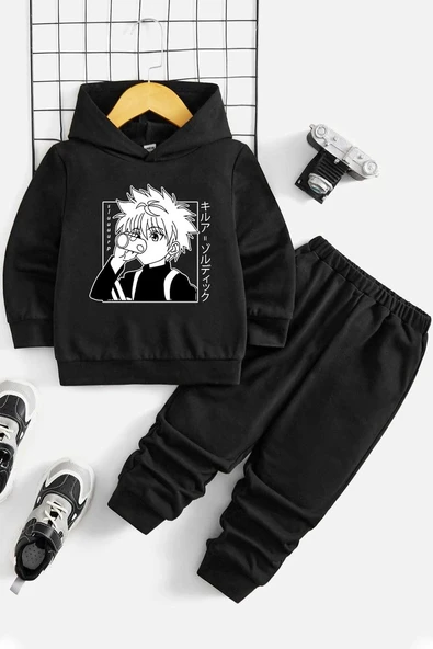 Çocuk Killua Zoldyck Eşofman Takımı - Resim 3