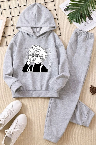 Çocuk Killua Zoldyck Eşofman Takımı - Resim 5