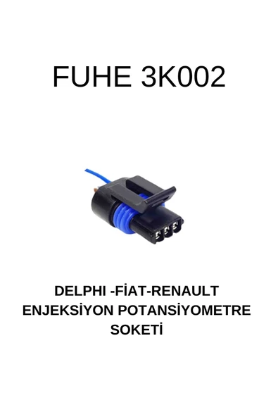 Delphı / 12162182- Uyumlu Fıat/renault Enjeksiyon Potansiyemetre Soketi