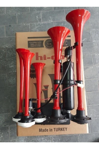 5 Borulu Dadan Yankılı Korna Hido 12v -24 V Korna Kesici Role Hediyeli