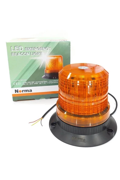 12v-24v Çakar Tepe Lamba 80 Ledli (110 X 125) Turuncu