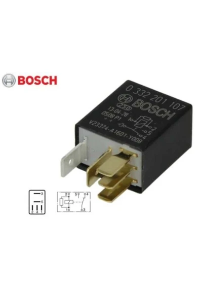12v Röle 5 Uçlu 20 A Mikro (ÇİFT PLATİN) (DİRENÇLİ) (30-85-86-87-87A)