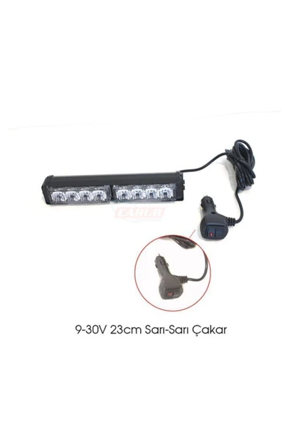 Carub Off-road Projekt 9-30v 23cm Sarı Çakar Foksy