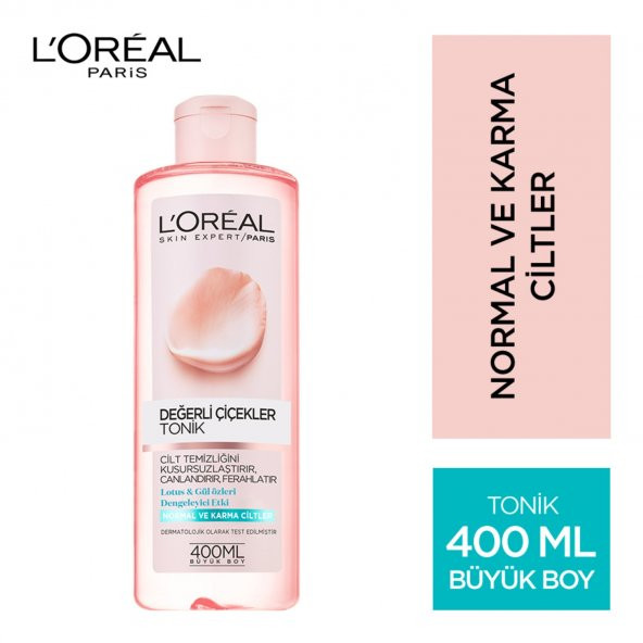 LOréal Paris Değerli Çiçekler Tonik Normal ve Karma Ciltler - 1