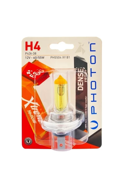 H4 Xtreme Yellow Blister