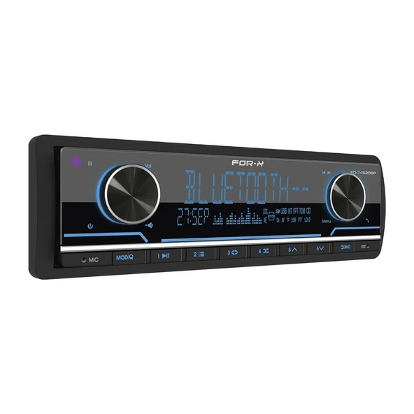 FOR-X XQ 7452 DSP Oto Teyp Maksimum Güç 4X100W 4 Kanal Amfi Çıkışı 4V
