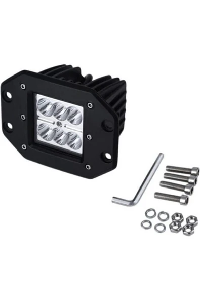 Offroad Sis Farı Beyaz Gömme Tip 18w 6 Ledli Lamba Tampon