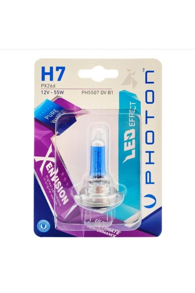 H7 12v 55w Xen Vısıon (TEKLİ BLİSTER) Ph5507 Dv B1