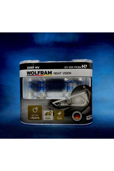 Nıght Vısıon H7 12v 55w +150 Fazla Işık