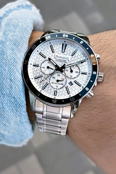 Ferrucci Function FCF13568FM.01 Multi-Fonksiyon Erkek Kol Saati - Resim 2