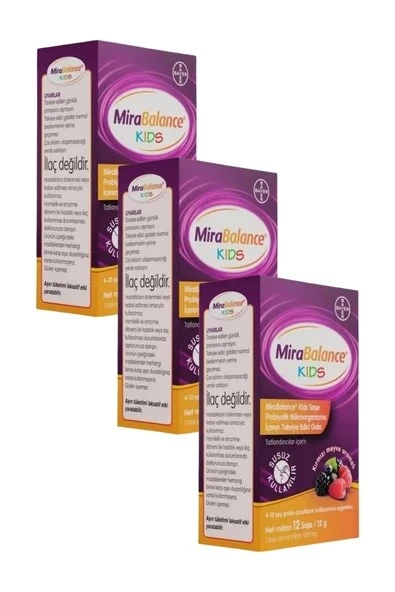 Mirabalance Kids 12 Saşe x 3 Adet