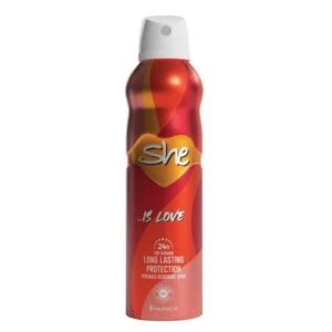 She Is Love Deodorant 200 ml | Romantik ve Ferahlatıcı Kadın Deodorantı