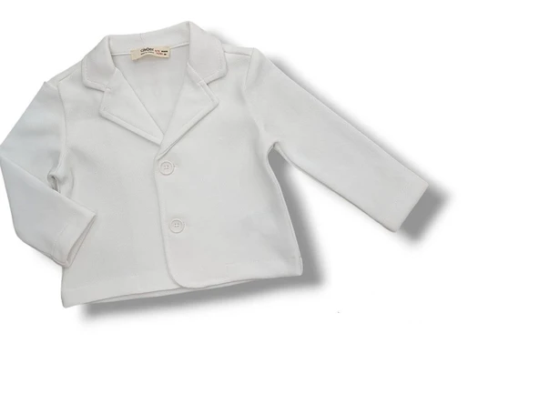 Erkek Bebek Beyaz Ceket CE50008 ürün görseli