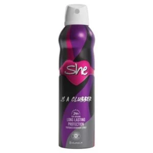 SHE IS A CLUBBER 200 ML | Kadınsı ve Canlandırıcı Deodorant