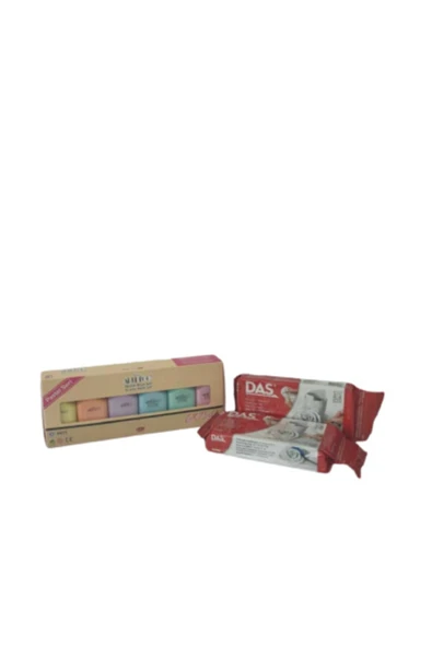 PASTEL 6x75ml Artdeco Akrilik + Das Beyaz Seramik Hamur 500gr x 2 ADET ürün görseli