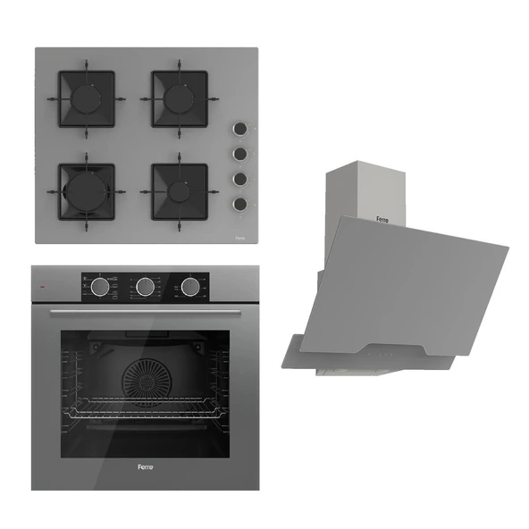 Ferre Fryart Basic Ss Serisi Gri Set (ss208 + Qxe62cpr +d065 ) ürün görseli