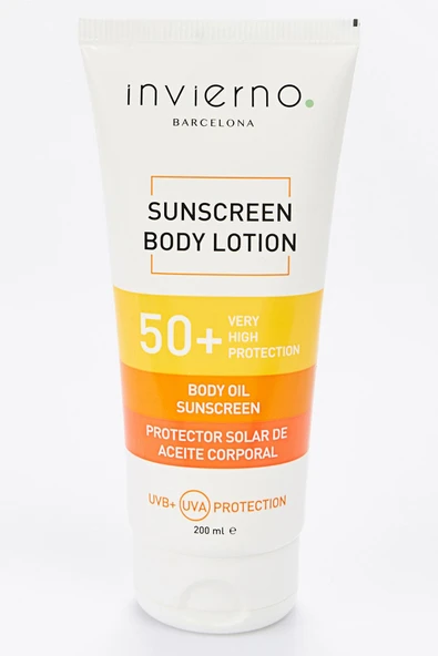 Invierno Barcelona LLC. +50 Spf Vucüt Güneş Kremi +50 Spf Sunscreen Body Lotıon - Resim 5
