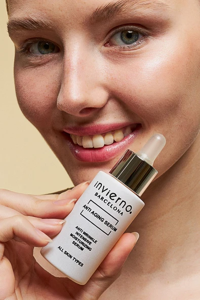 Invierno Barcelona LLC. Yaşlanma Kırışıklık Önlemeye Yardımcı Nemlendirici Anti Aging Serum Hyaluronik Asit Collagen 30ml - 7