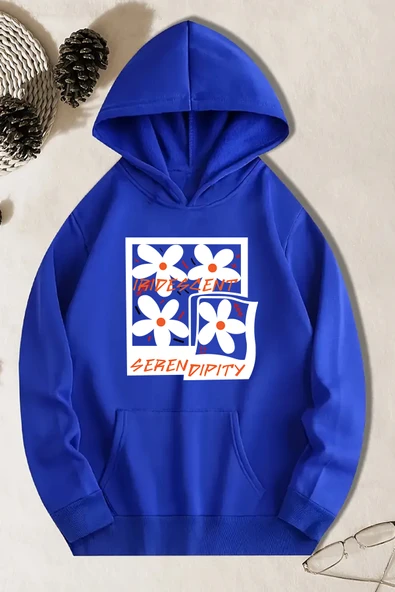 Iridescent Serendipity Baskılı Oversize Sweatshirt - Resim 5