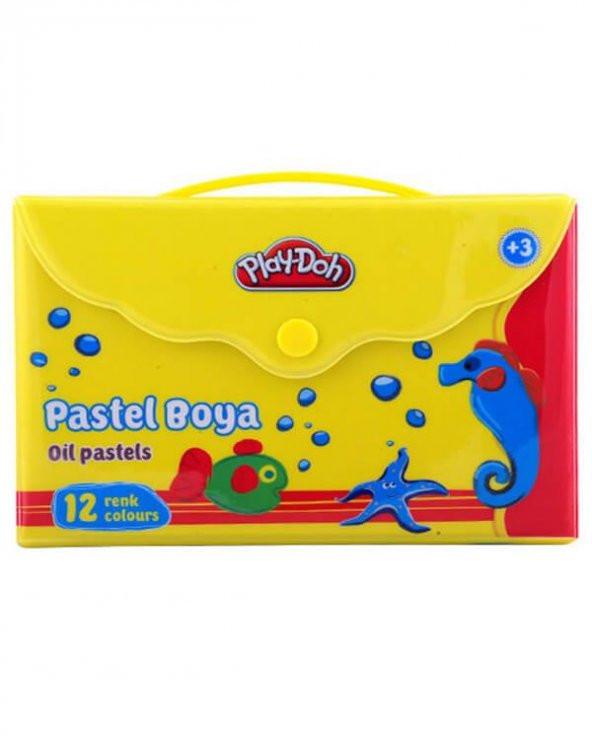 Play Doh Çantalı Pastel Boya Seti 12li