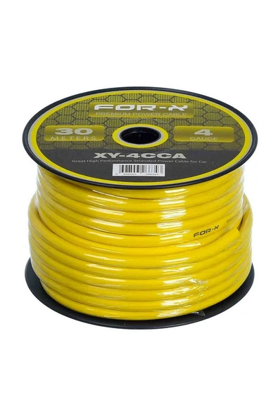 FOR-X XY-4CCA OTO ANFİ 4GA POWER KABLO 30 METRE