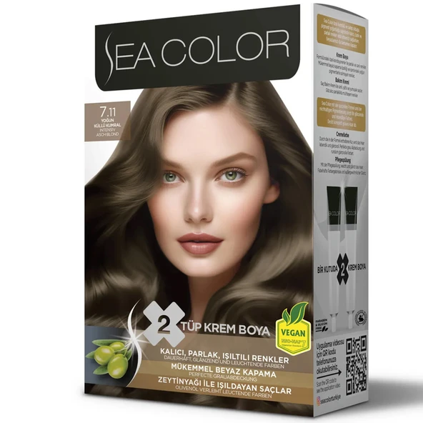 SEA COLOR 7 11 Yoğun Küllü Kumral Set Boya - 1