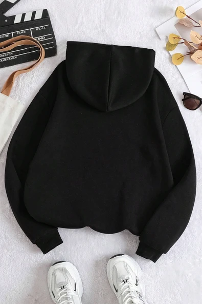 Iridescent Serendipity Baskılı Oversize Sweatshirt - Resim 2