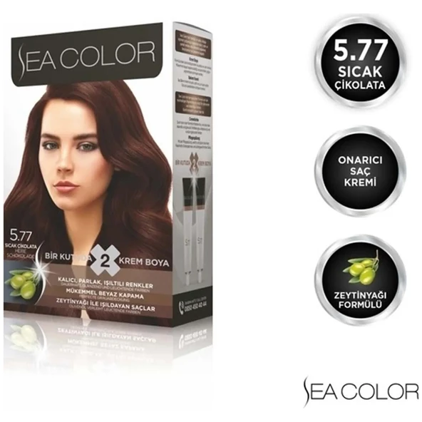 SEA COLOR 5 77 Sıcak Çikolata Set Boya - 2