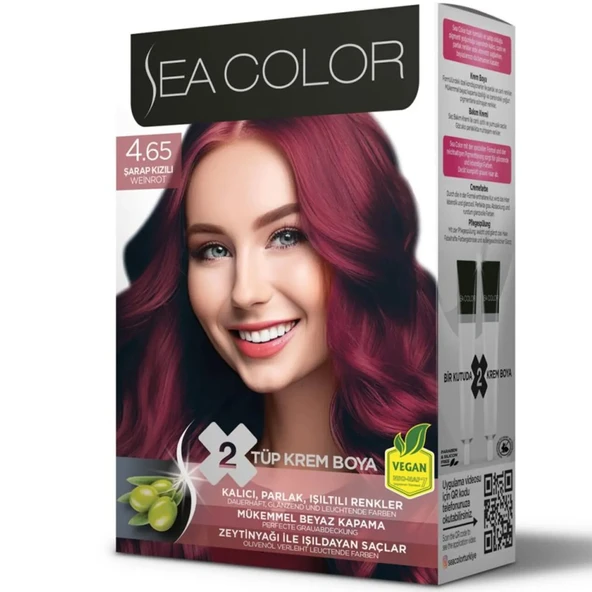 SEA COLOR 4 65 Şarap Kızılı Set Boya