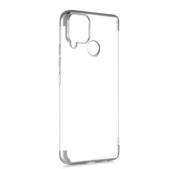 Realme C25 Kılıf Zore Dört Köşeli Lazer Silikon Kılıf - Resim 2