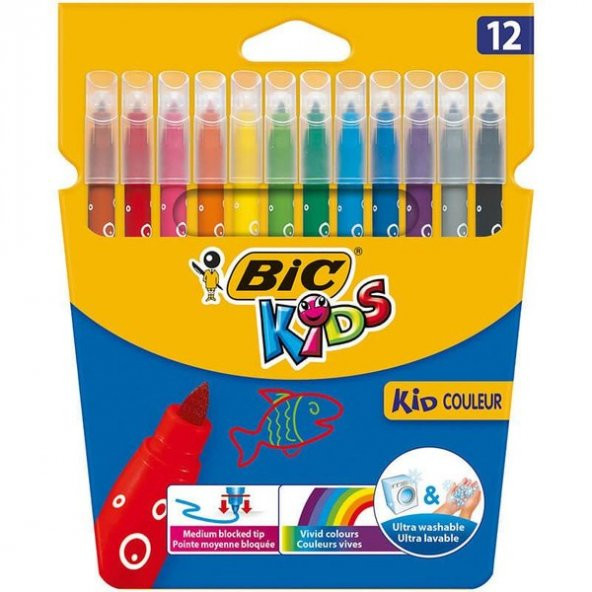 Bic Kids Keçeli Kalem 12 Renk