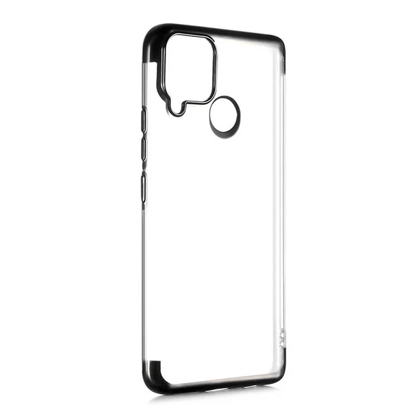 Realme C25 Kılıf Zore Dört Köşeli Lazer Silikon Kılıf - Resim 5