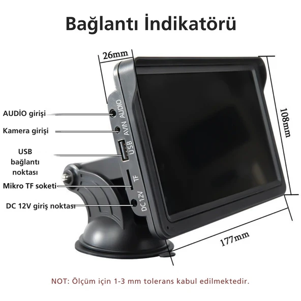 TechTic 7İnç CarPlay&Android Auto Kablosuz Tak Çalıştır Multimedya Taşınır Apple Carplay MirrorLink - 6