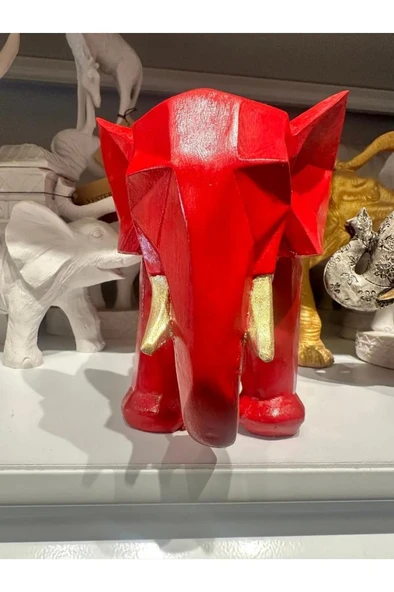 Dekoratif Kübik Fil Biblo - 15