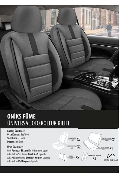 Fiat / Tofaş Murat 131 Koltuk Kılıfı Oniks Füme ürün görseli 1