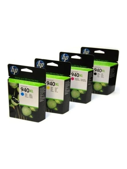 Hp 940XL 4 Renk Set Orjinal Kartuş