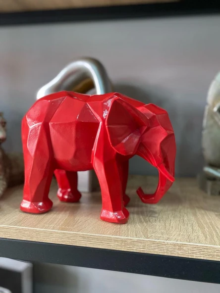 Dekoratif Kübik Fil Biblo - 11