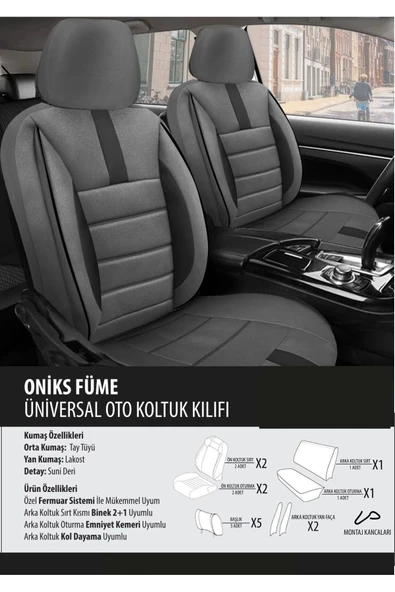 Renault 19 Koltuk Kılıfı Oniks Füme