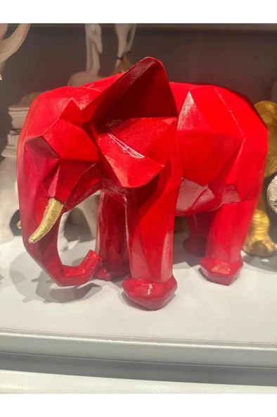 Dekoratif Kübik Fil Biblo - 5